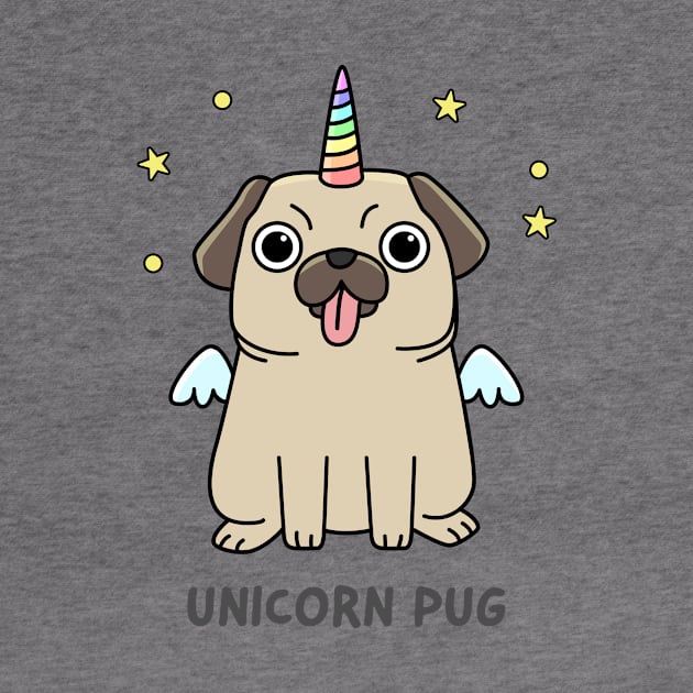 Unicorn Pug by BlindVibes